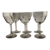 6 verres à eau Art déco