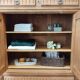 Solid oak storage cabinet
