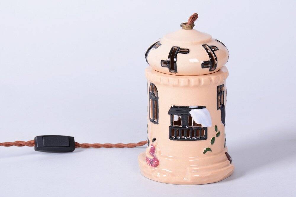 Mid-Century Table Lamp in Ceramic, France, 1980s