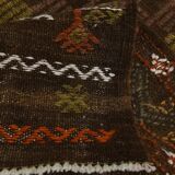 Geometric Pattern Vintage Kilim Rug, 207x301Cm