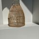 Suspension en rotin en forme de cloche d25 h28
