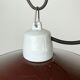 Industrial Red Enamel Pendant Light, 1970s