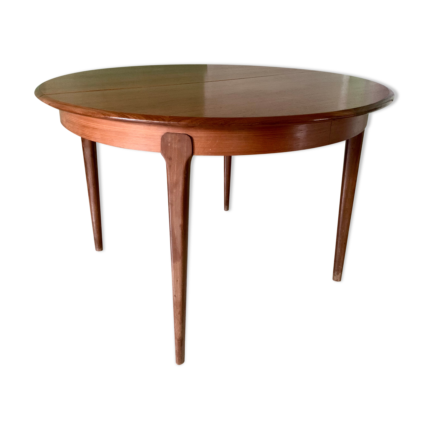 Danish teak table 60s round 115 cm