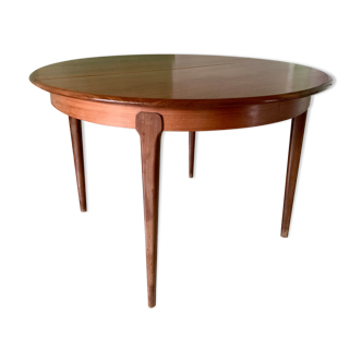 Danish teak table 60s round 115 cm
