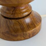 Lampe en bois tourné