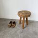 Tabouret corde et chêne Audoux Minet