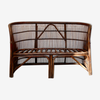 Rattan bench