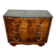 Commode galbée Art Déco en noyer