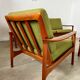 Living room set sofa armchair coffee table Scandinavian design 60s Swedish vintage teak