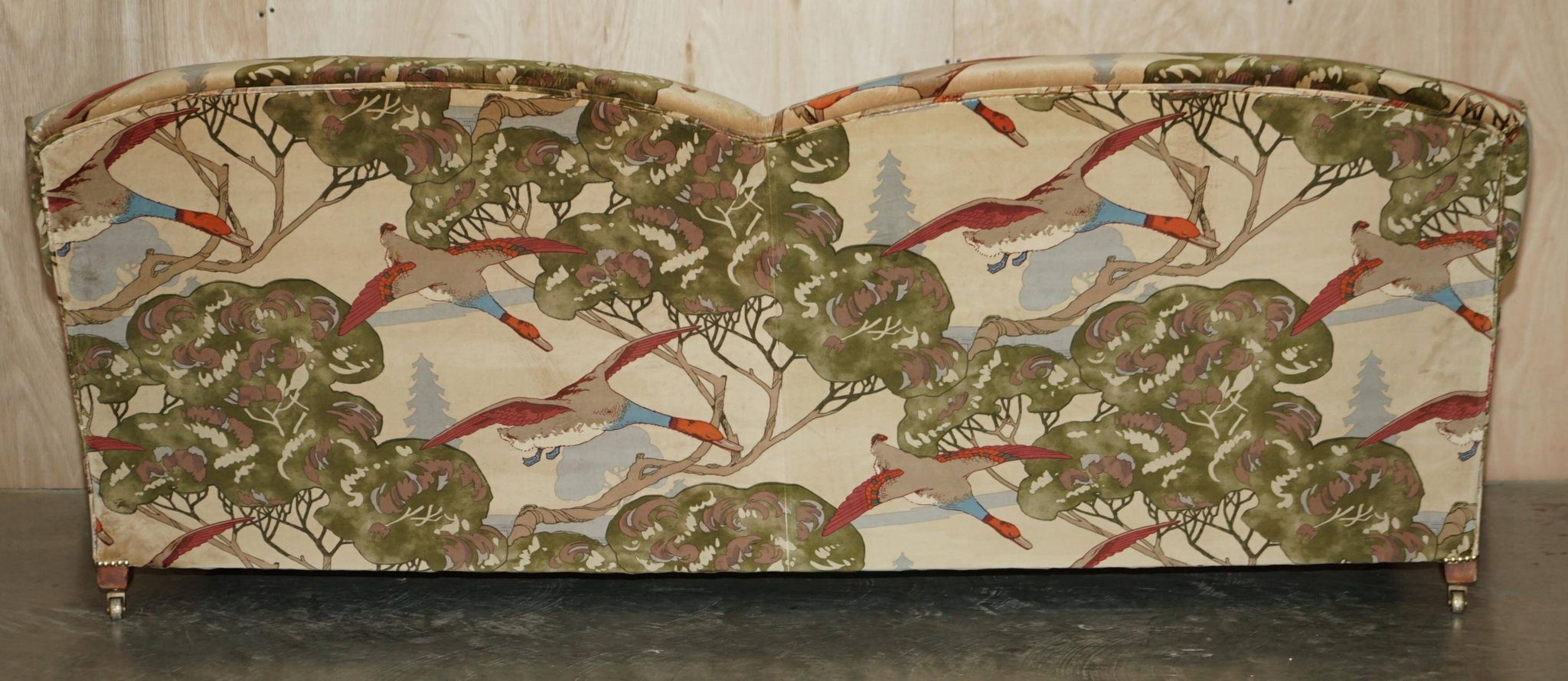 George Smith Signature Scroll Arm Velvet Sofa
