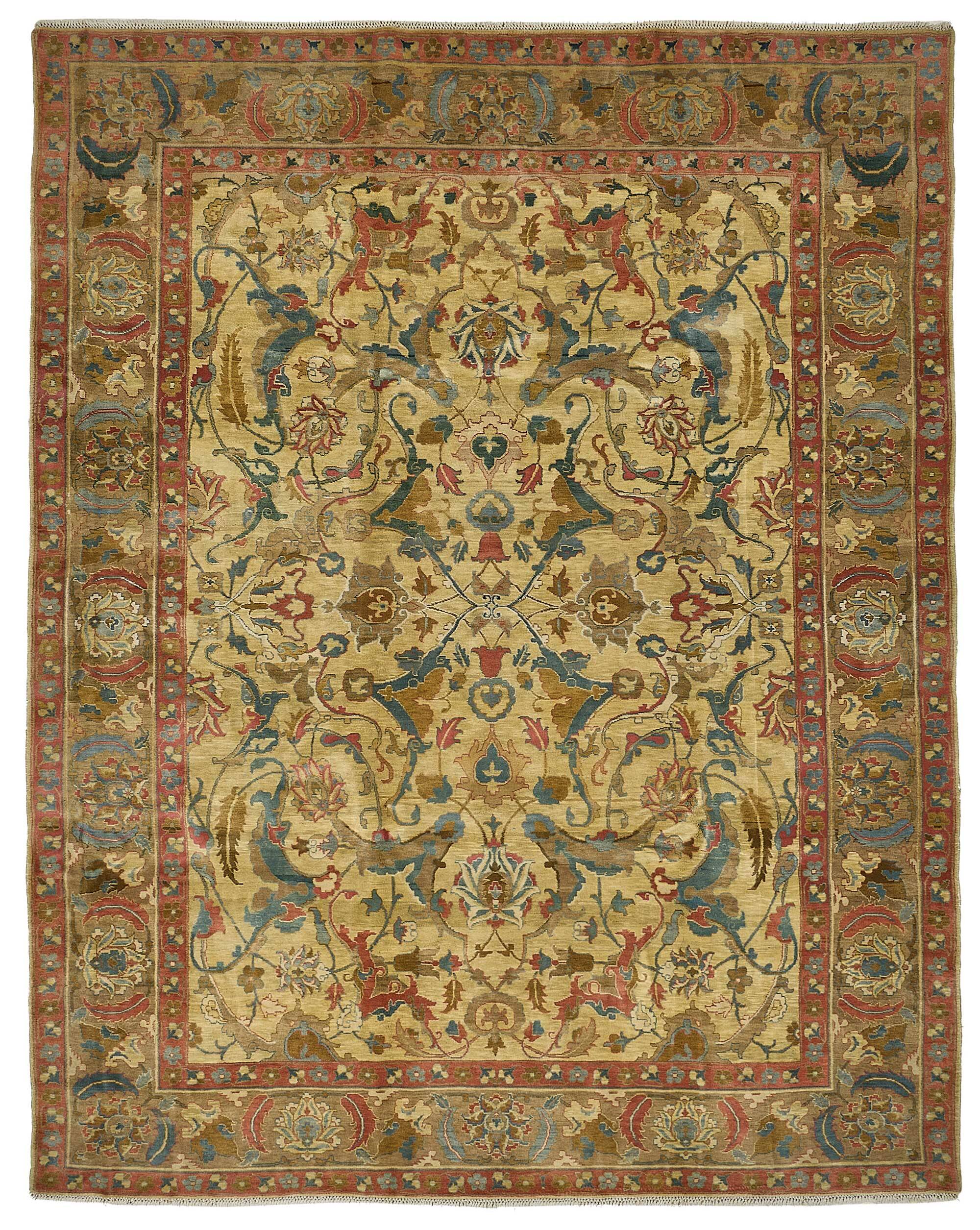 Turkish Handknotted Wool Oushak Rug 270 cm x 342 cm