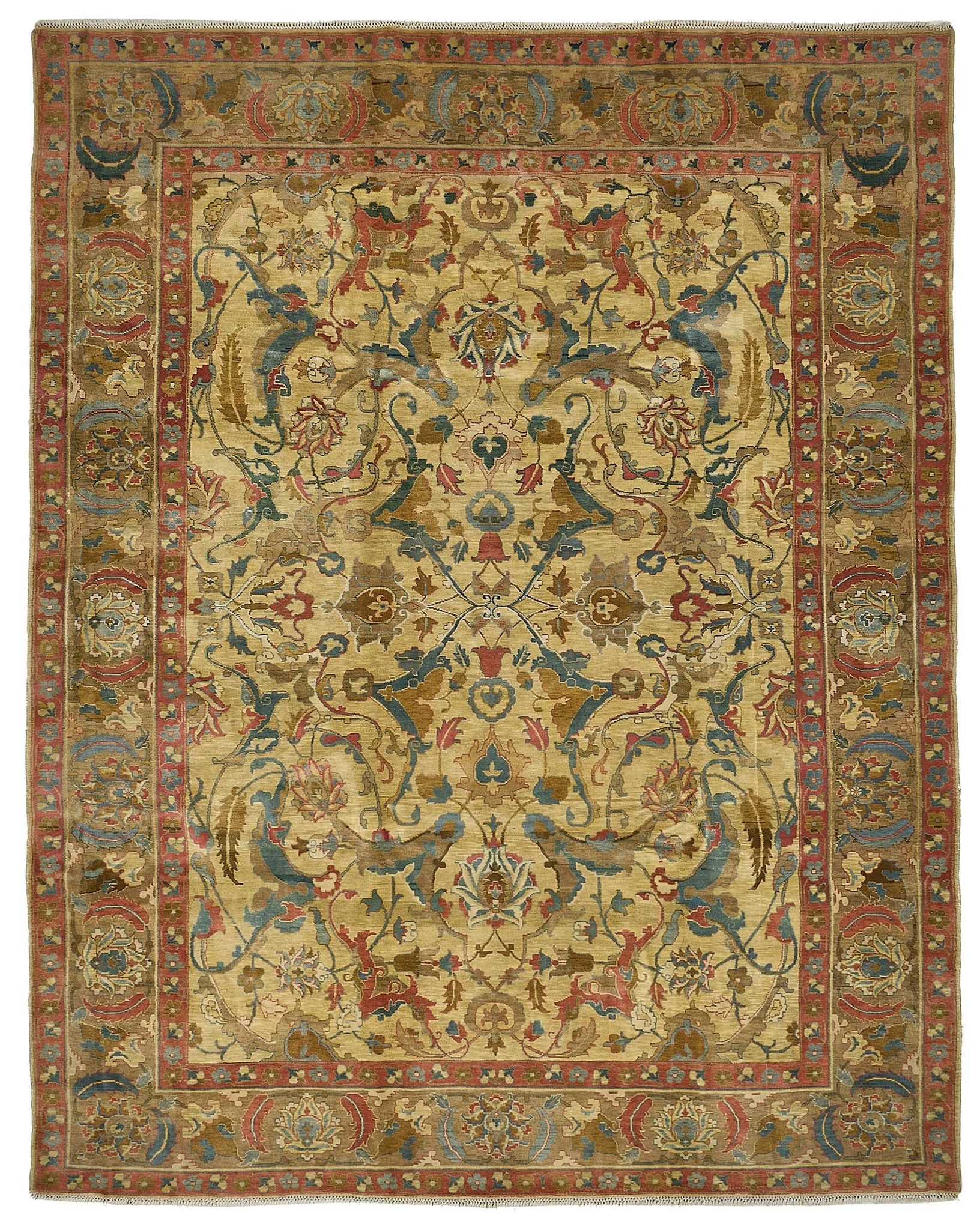 Turkish Handknotted Wool Oushak Rug 270 cm x 342 cm