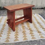 Small solid wood painter's bench