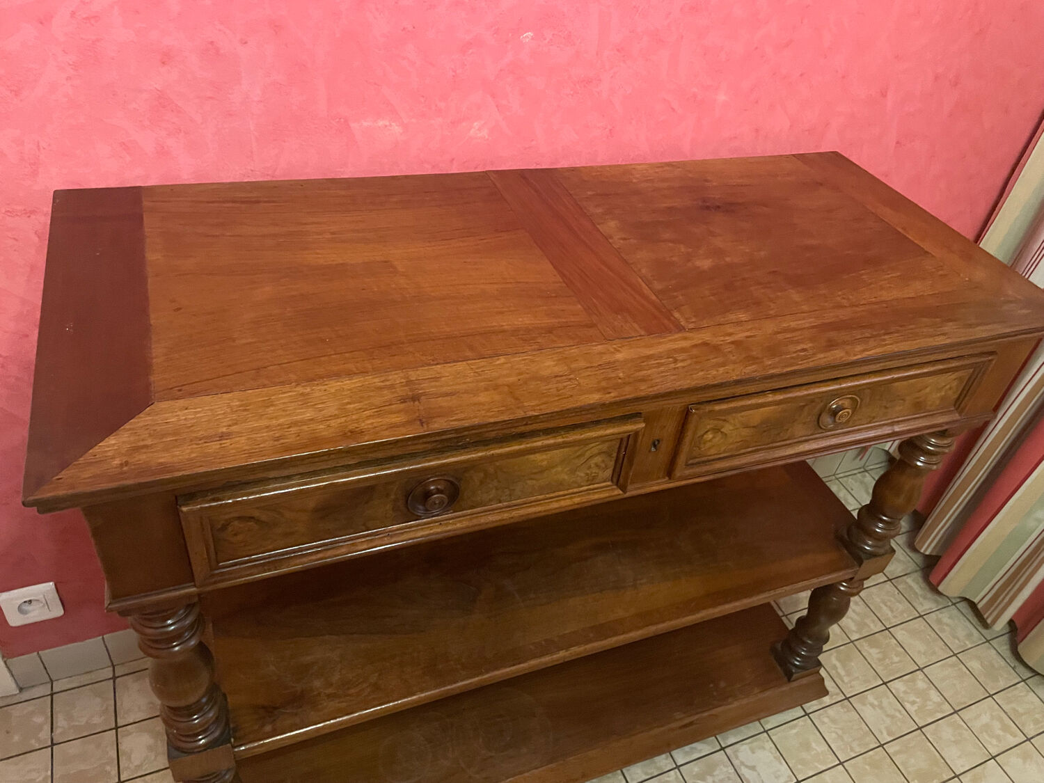Wooden dessert table