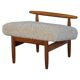 Eivind A. Johansen, pouf in oak with lightweight lambswool upholstery for FDB Møbler.