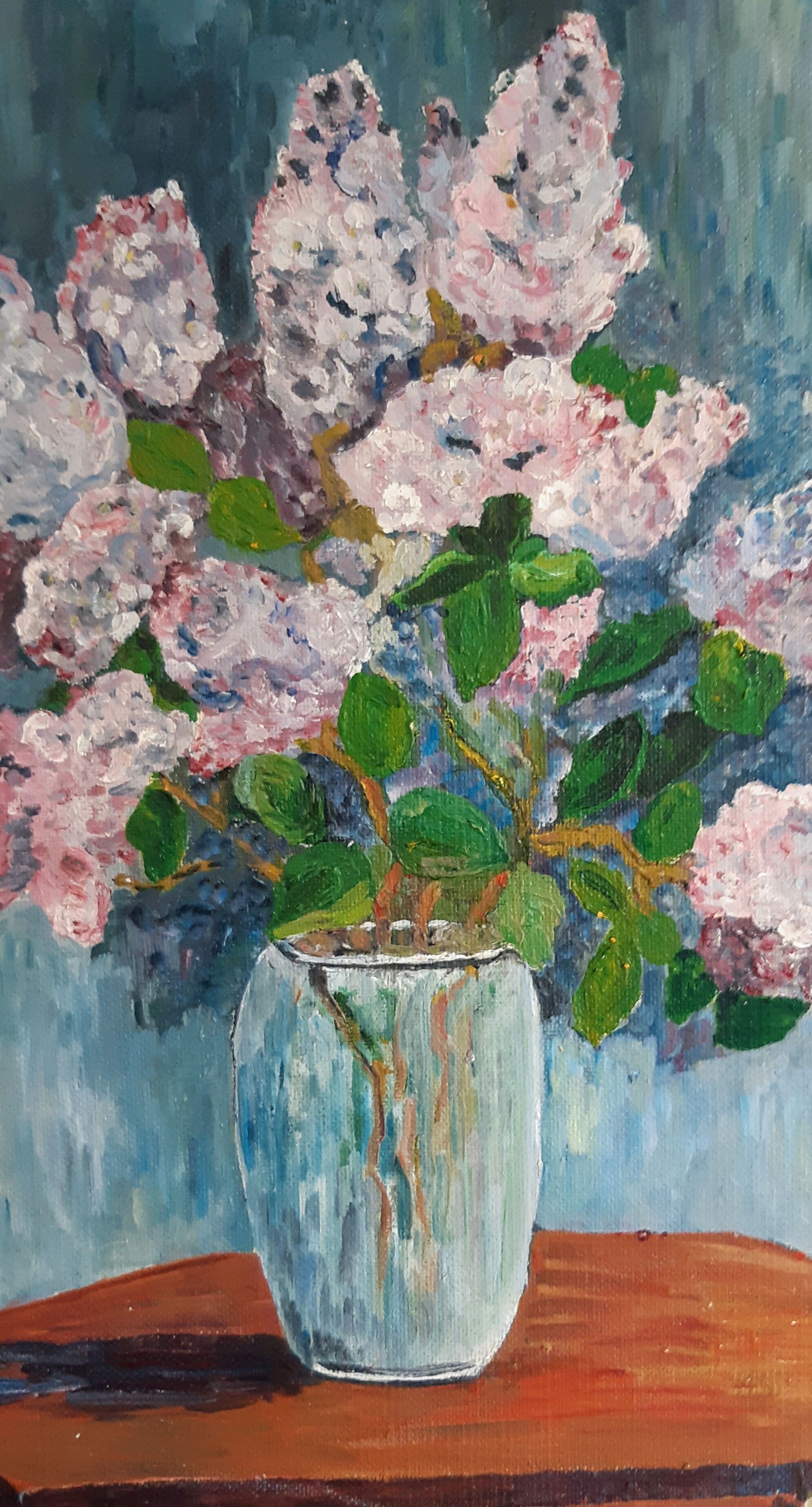Painting oil bouquet