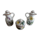 Villeroy & Boch set Huilier - vinaigrier - mustard maker signed Botanica