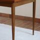 Extendable dining table in teak, tapered legs, 1960s.