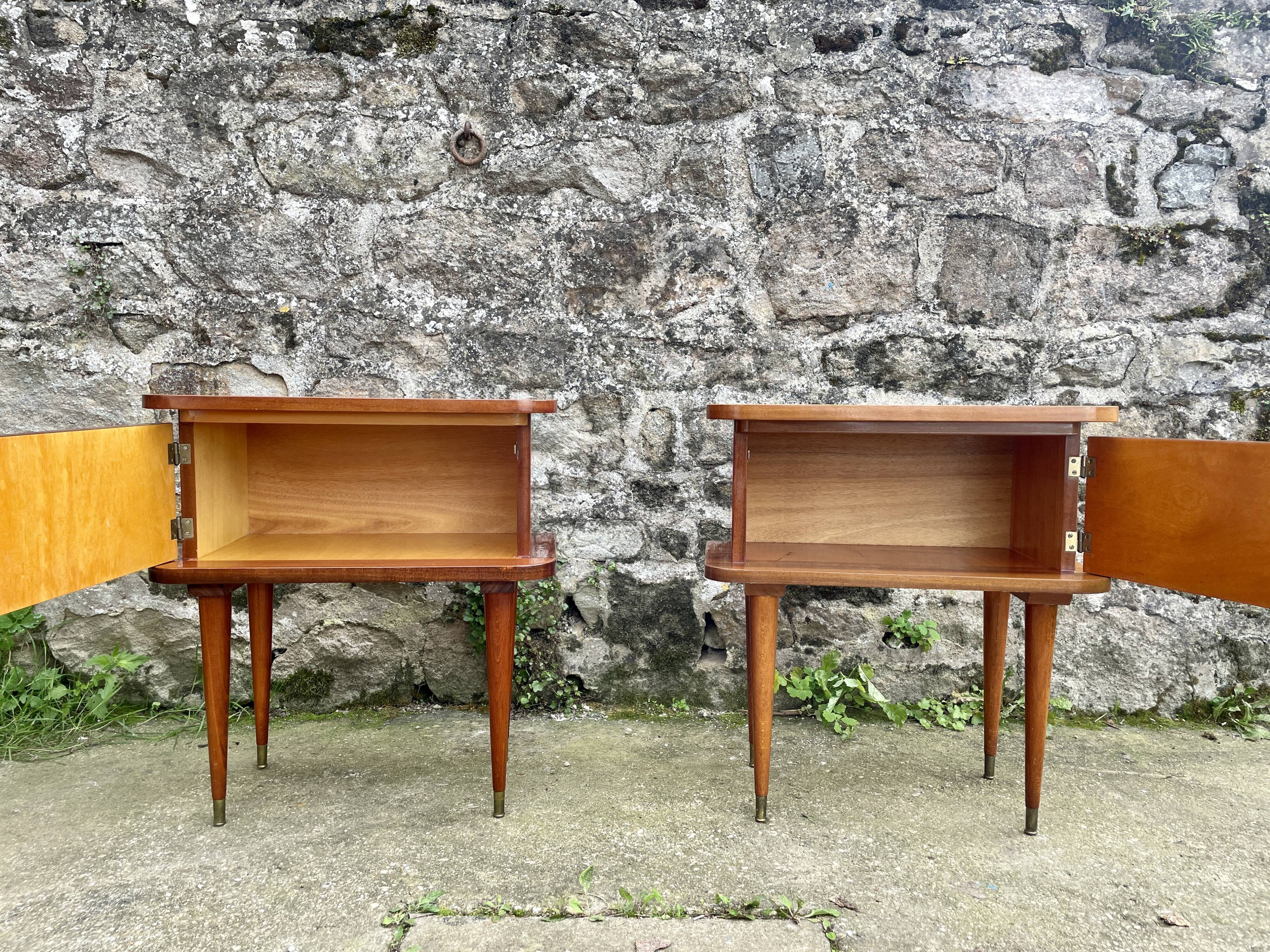 Pair of 1960 bedside tables
