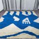 Large wool Berber rug decorated 250/300