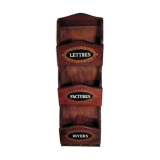 Wooden wall mail door