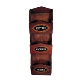 Wooden wall mail door