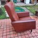 Paire de fauteuils en skaï année 50