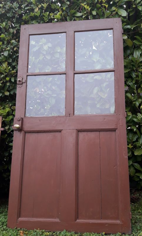 Porte vitrée H186,5xL98,5 de communication moulurée