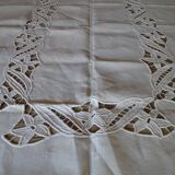 Openwork tablecloth 260 x 155 embroidery flowers old