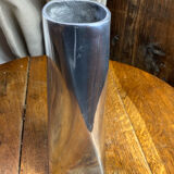 Twisted aluminium vase