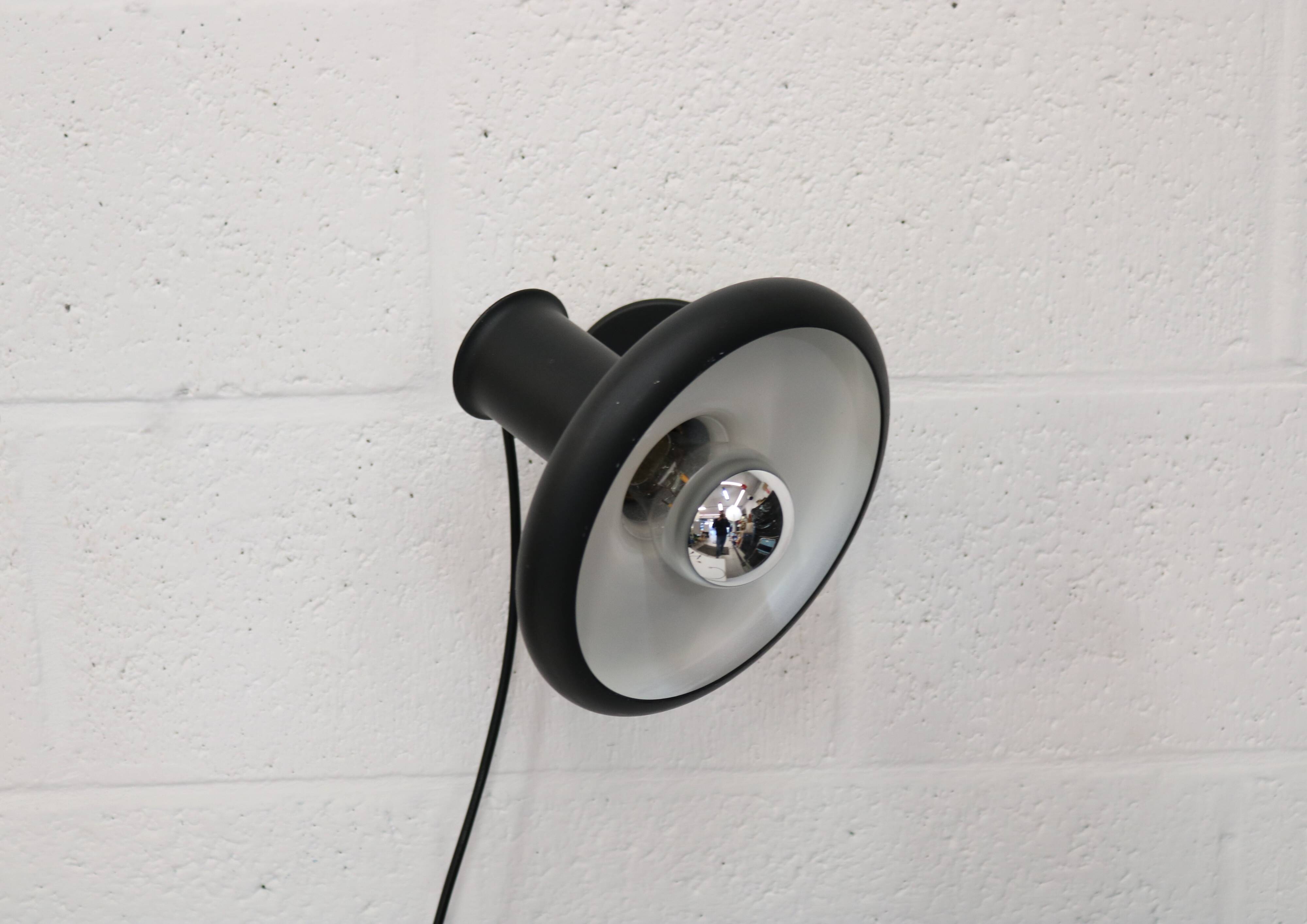 Top Design Fog & Morup black Wall Lamp - Optima 5 - Designed By Hans Due