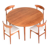 France & Son round dining table in teak Cado Denmark 1960