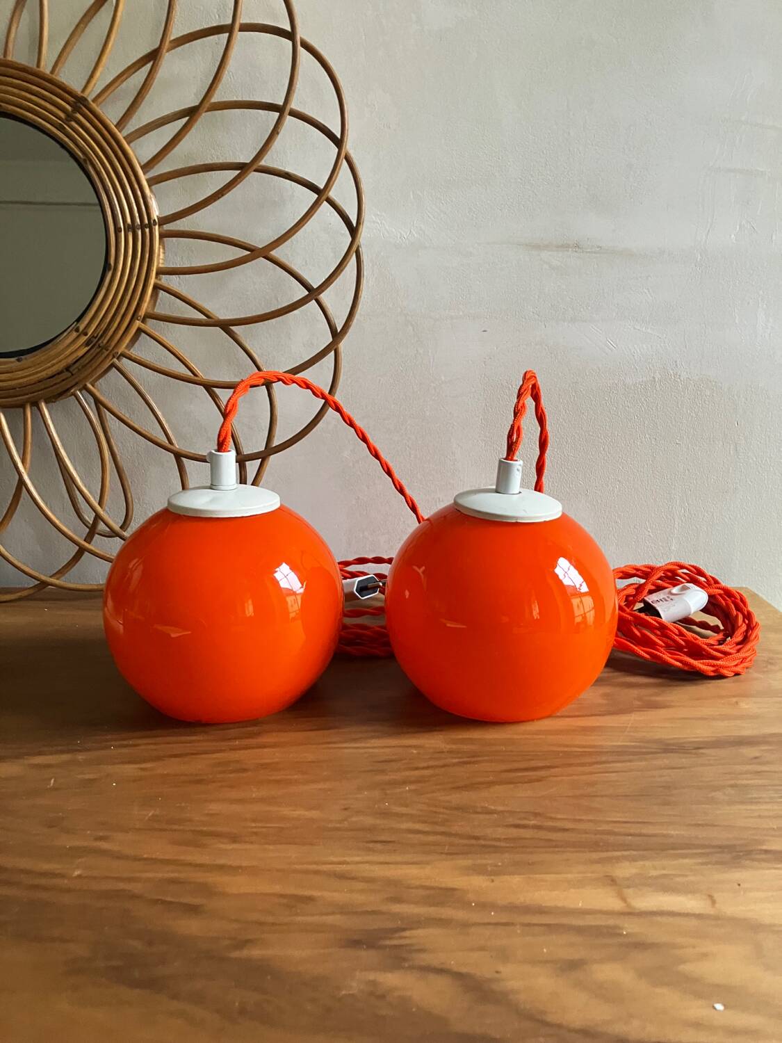 Pair of portable lamps