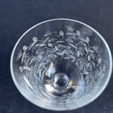 Port wine service – Blown, engraved and cut crystal – Art Deco
