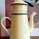 Théière cafetière métal émaillée