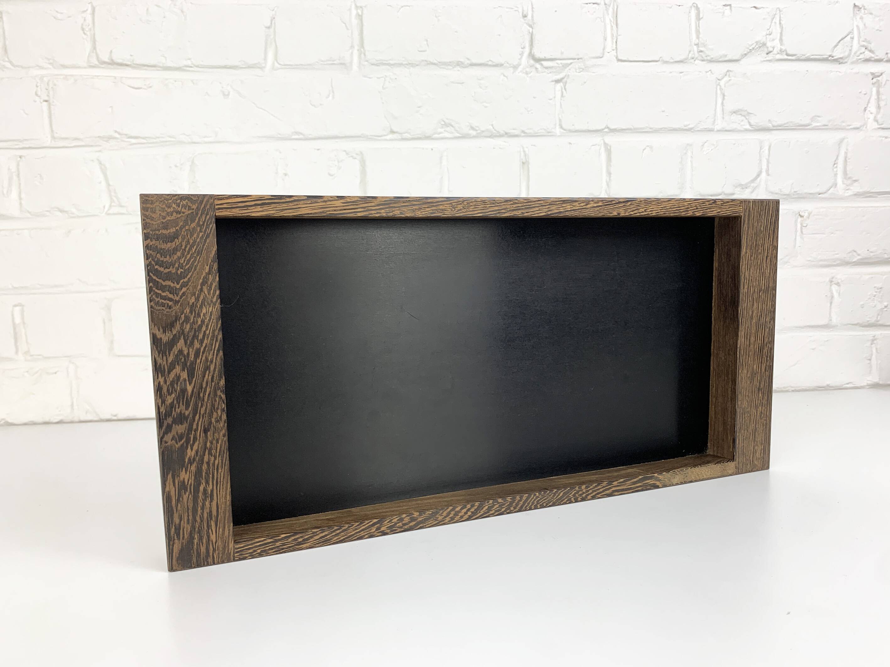 Modernist wenge tray, Henning Seidelin for Voss, Denmark, 1960