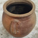 Antique French grespot confit pot