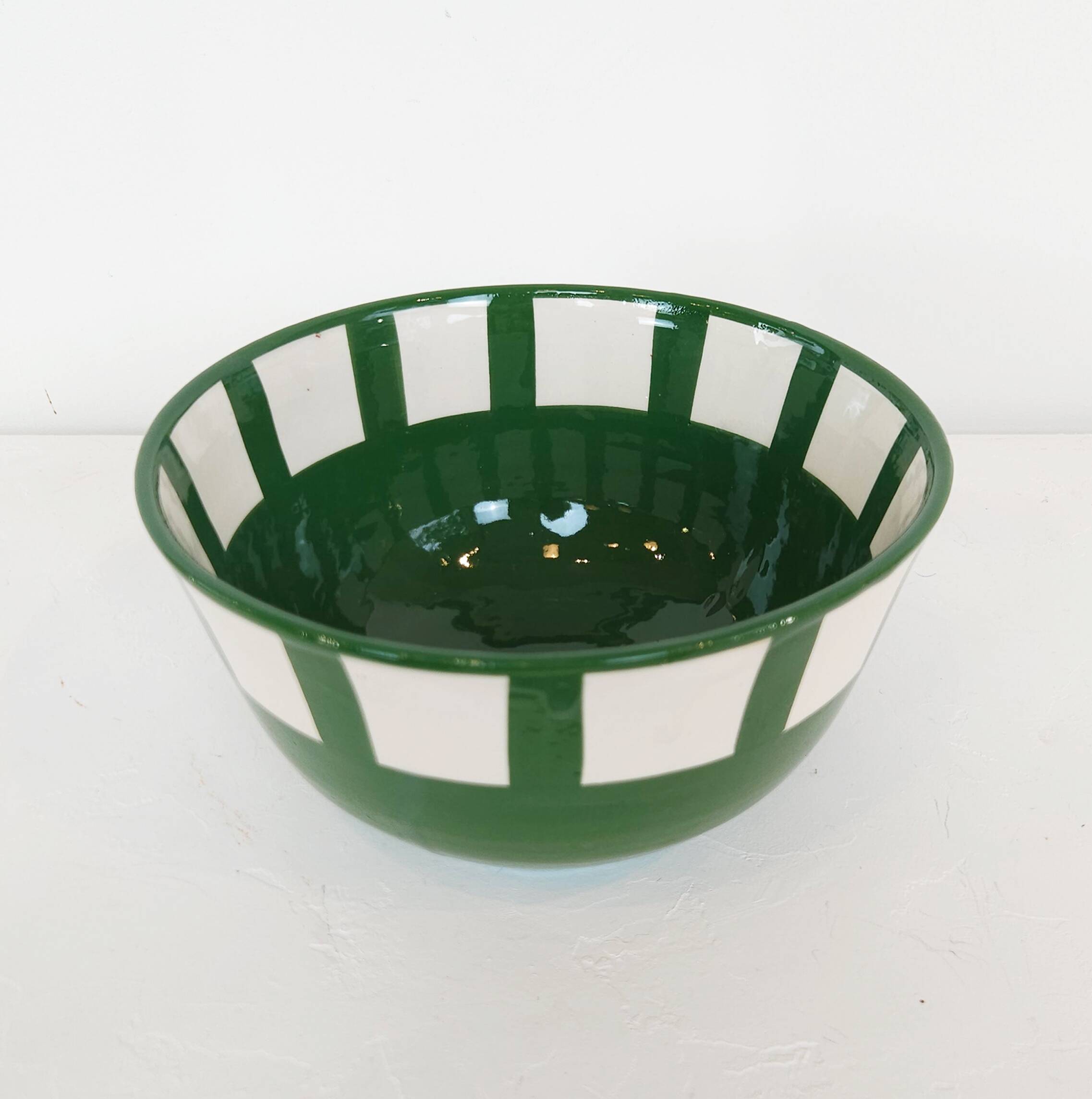 Large bowl - SOL green border