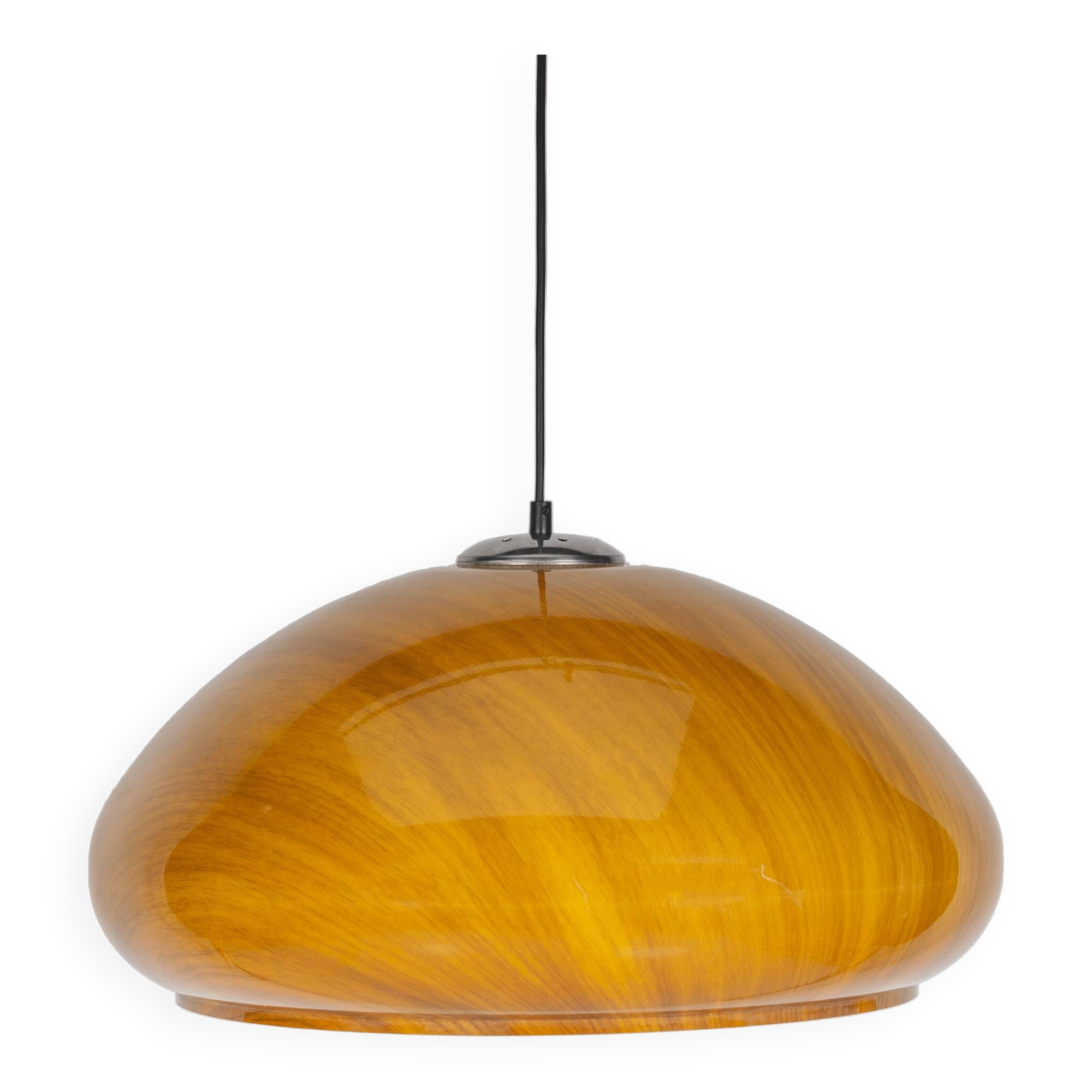 Brown mushroom pendant lamp