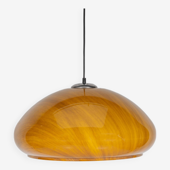 Brown mushroom pendant lamp