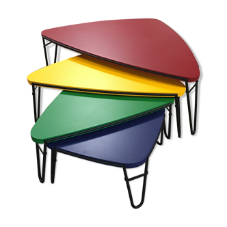 Tables 519 Petalo by Charlotte Perriand, Cassina edition