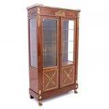 Unique Empire library display cabinet, France, circa 1820.