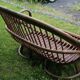 Banquette en rotin deux places, vintage