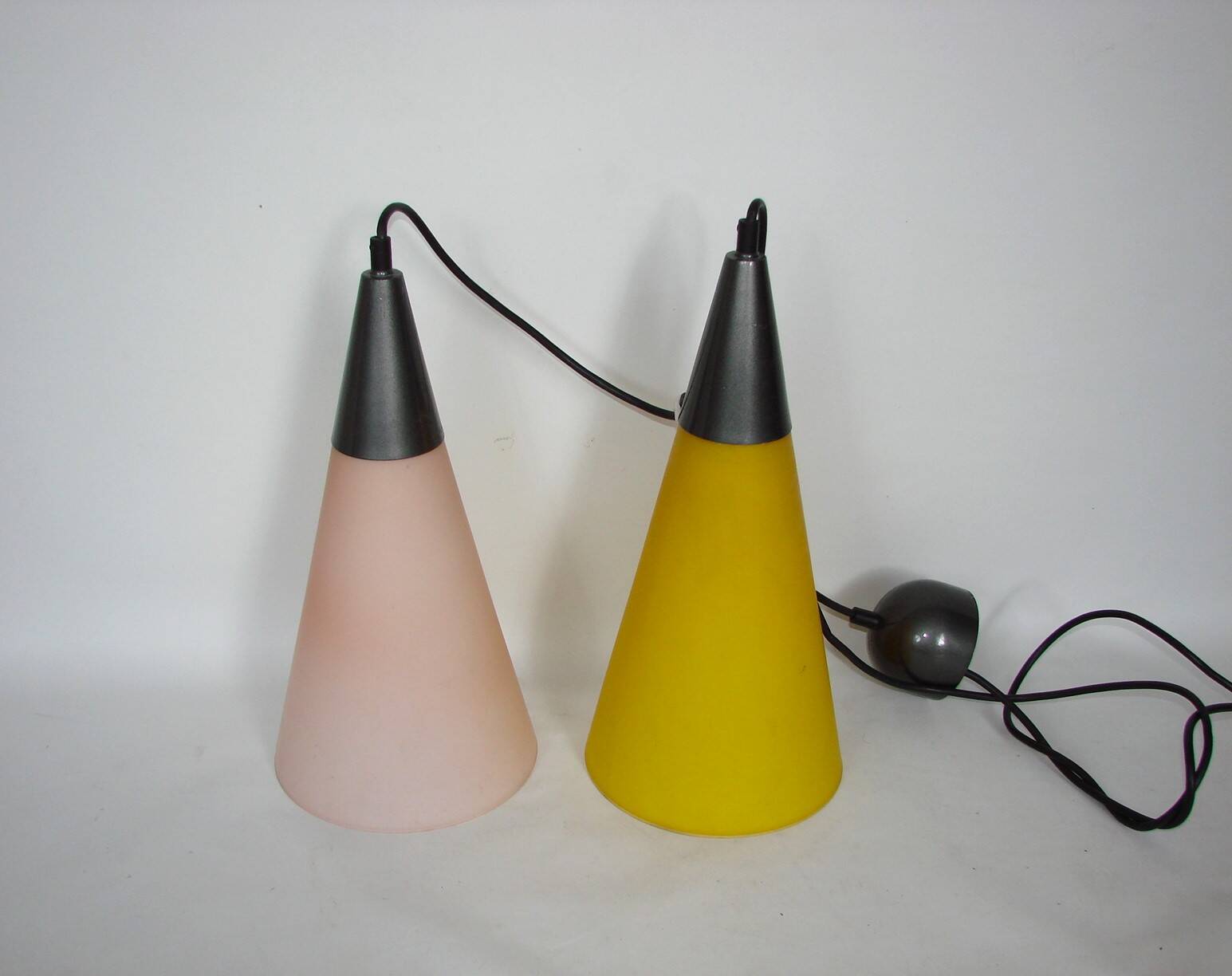 Double pendant lamp by Solken, 1970's.