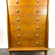 Commode vintage scandinave pied compas