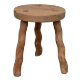 Vintage turned leg tripod stool 1960