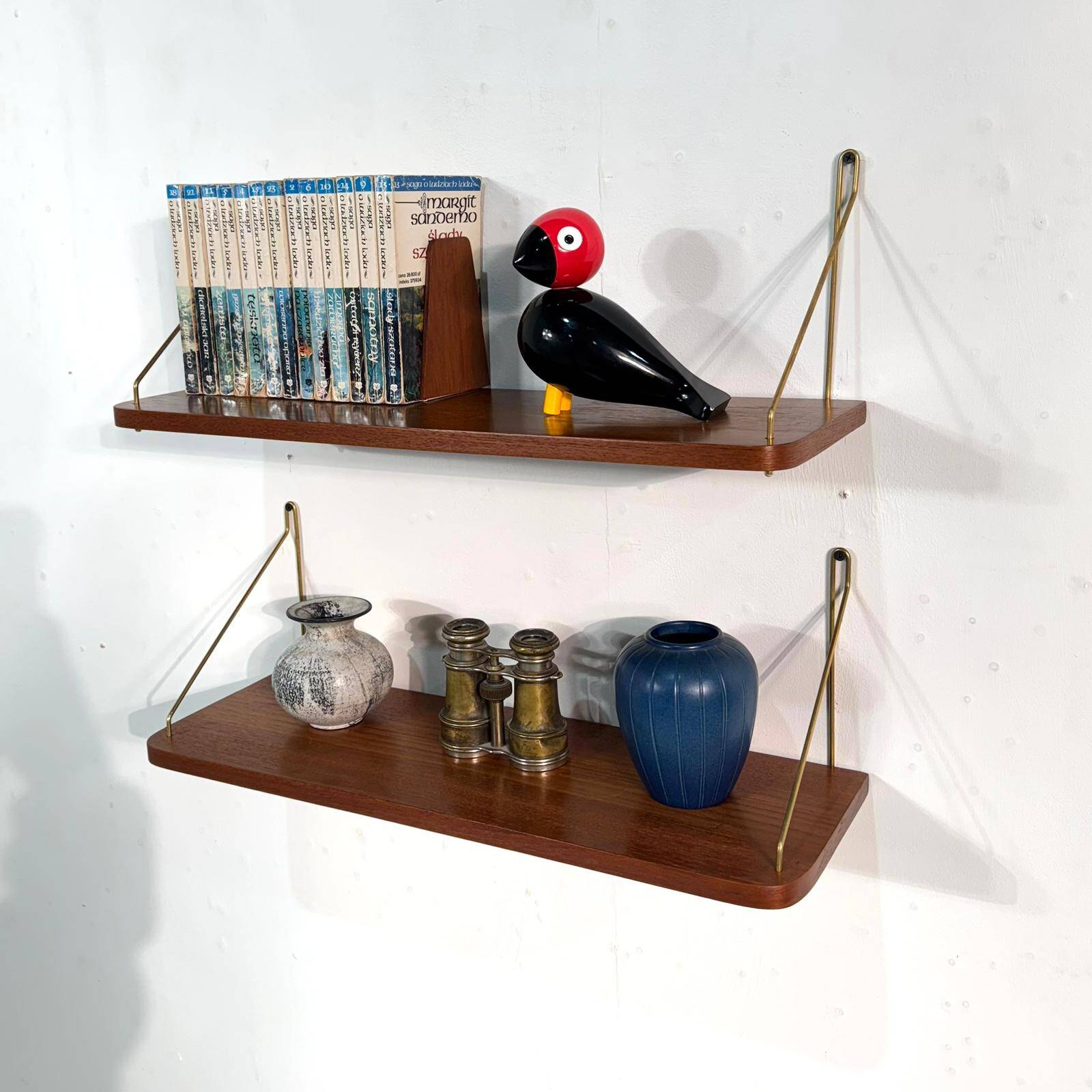 Set of two floating shelves, Danmark, 1960s