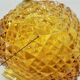 Amber glass lamp