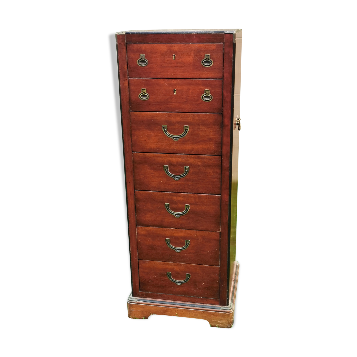Navy weekly in solid mahogany, 7 drawers, National Airy, Type Glasgow