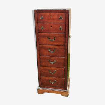 Navy weekly in solid mahogany, 7 drawers, National Airy, Type Glasgow